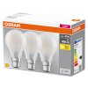 OSRAM CLASSIC A Set of 3 LED B22d 6.5 Watt 2700 Kelvin 806 Lumen
