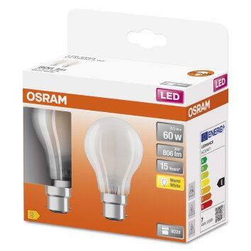 OSRAM LED Retrofit Set of 2 E27 4 Watt 2700 Kelvin 420 Lumen