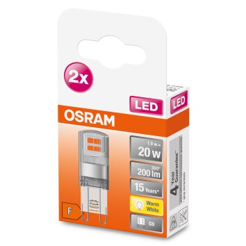 OSRAM LED PIN Set of 2 G9 1.9 Watt 2700 Kelvin 200 Lumen