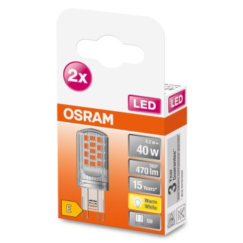 OSRAM LED PIN Set of 2 G9 4.2 Watt 2700 Kelvin 470 Lumen