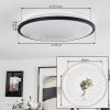 Kroch Ceiling Light LED white, 1-light source, Remote control, Colour changer