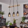 Hunouri Pendant Light Ecru, black, 3-light sources