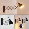 Stranderott Wall Light chrome, black, 1-light source