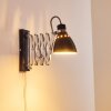 Stranderott Wall Light chrome, black, 1-light source