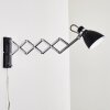 Stranderott Wall Light chrome, black, 1-light source