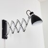 Stranderott Wall Light chrome, black, 1-light source