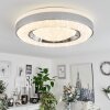 Cancinos Ceiling Light LED silver, white, 2-light sources, Remote control, Colour changer