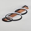 Canhestros Ceiling Light LED brown, Wood like finish, black, 1-light source
