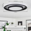 Cavadinha Ceiling Light LED white, 1-light source, Remote control, Colour changer