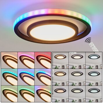Cavadinha Ceiling Light LED white, 1-light source, Remote control, Colour changer