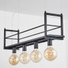 Tasan Pendant Light black, 4-light sources