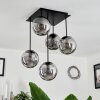 Salamonde Ceiling Light black, 5-light sources
