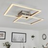 Relous Ceiling Light LED stainless steel, 2-light sources, Remote control, Colour changer
