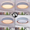 Louea Ceiling Light LED brown, grey, Wood like finish, 1-light source