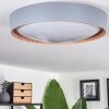 Louea Ceiling Light LED brown, grey, Wood like finish, 1-light source