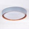 Louea Ceiling Light LED brown, grey, Wood like finish, 1-light source