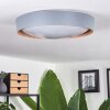Louea Ceiling Light LED brown, grey, Wood like finish, 1-light source