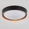 Louea Ceiling Light LED brown, Wood like finish, black, 1-light source