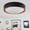 Louea Ceiling Light LED brown, Wood like finish, black, 1-light source