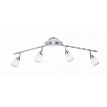 Leuchten-Direkt VINO ceiling light stainless steel, 4-light sources