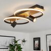 Boim Ceiling Light LED Wood like finish, black, 3-light sources