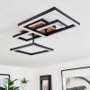 Avelal Ceiling Light LED brown, Wood like finish, black, 1-light source
