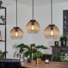 Keryvaland Pendant Light black, 3-light sources