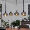 Azurara Pendant Light black, 4-light sources