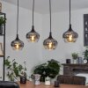 Azurara Pendant Light black, 4-light sources
