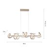 Leuchten Direkt CURLS Pendant Light LED brass, 4-light sources
