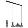 Globo JEDD Pendant Light black, 4-light sources