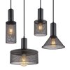 Globo JEDD Pendant Light black, 8-light sources
