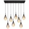 Globo KRYS Pendant Light black, 8-light sources