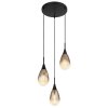 Globo KRYS Pendant Light black, 3-light sources