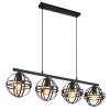 Globo TAMARA Pendant Light black, 4-light sources