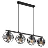 Globo TAMARA Pendant Light black, 4-light sources