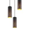 Globo CROCKY Pendant Light black, 3-light sources