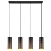 Globo CROCKY Pendant Light black, 4-light sources