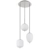 Globo BLACKY Pendant Light matt nickel, 3-light sources