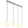 Globo BLACKY Pendant Light matt nickel, 4-light sources