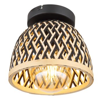 Globo COLLY Ceiling Light black, 1-light source