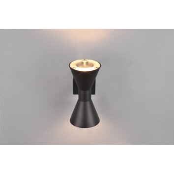 Trio Ardas Outdoor Wall Light black, 2-light sources