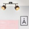 Brilliant Grove Ceiling Light black, 2-light sources