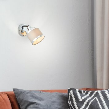 Brilliant Alexia Wall Light silver, 1-light source