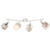 Brilliant Alexia Ceiling Light silver, 4-light sources