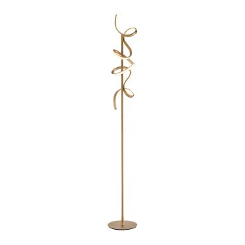 Leuchten Direkt CURLS Floor Lamp LED brass, 2-light sources