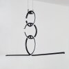 Chlak Pendant Light LED black, 3-light sources, Remote control