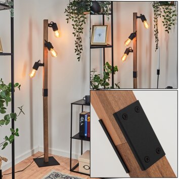 Kouk Floor Lamp Ecru, black, 3-light sources