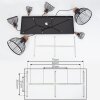 Omba Pendant Light black, 6-light sources
