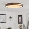 Tikkala Ceiling Light LED Dark wood, white, 1-light source